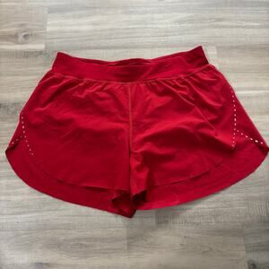 Lululemon Fast and Free Reflective Short Dark Red Women Size 8